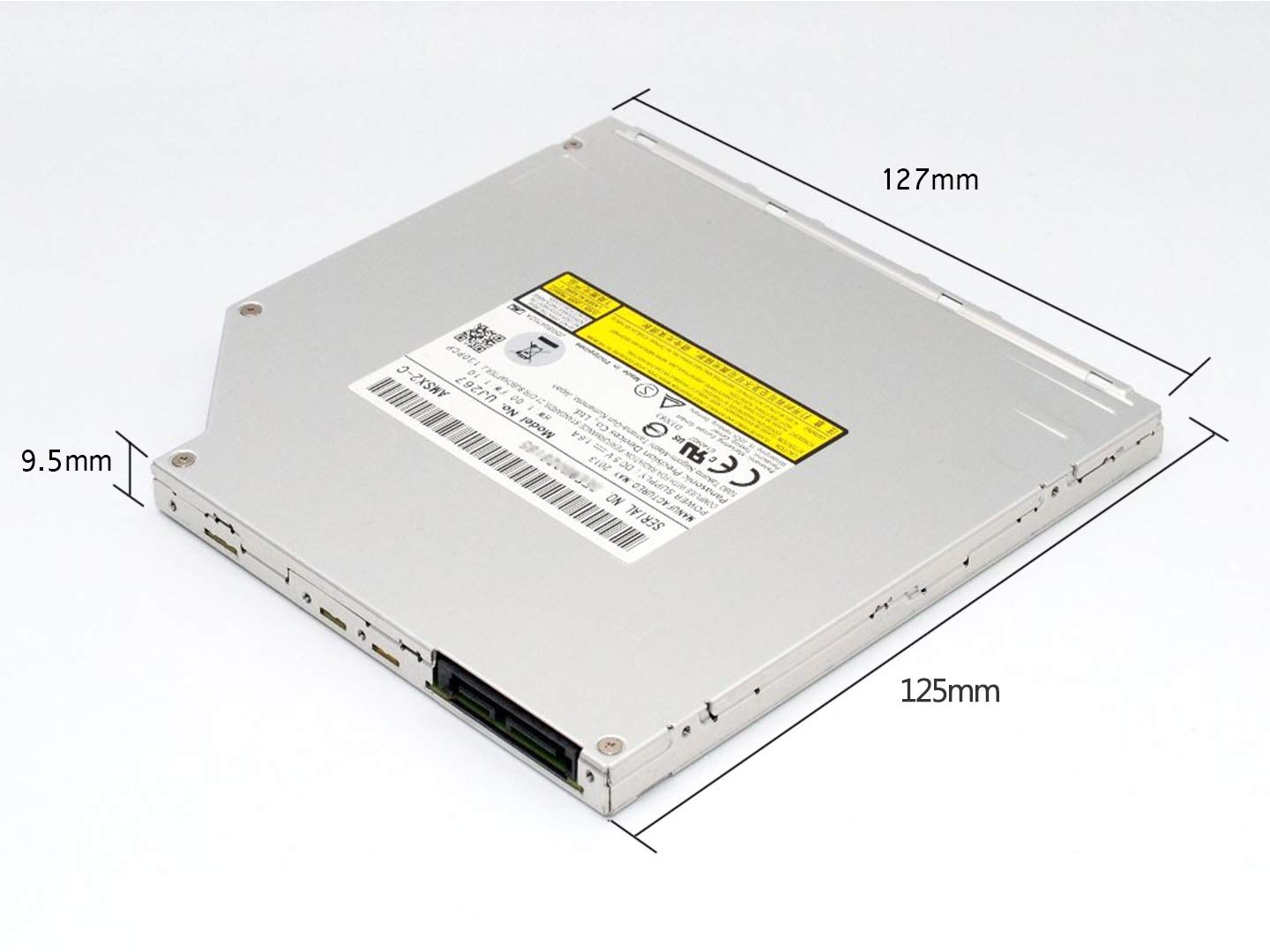 Super Slim Interne 9,5 mm SATA Slot in 8 x DVDRW Slot in Laufwerk CD DVD RW ROM Brenner Writer Laptop PC Mac Optisches Gerät Drive