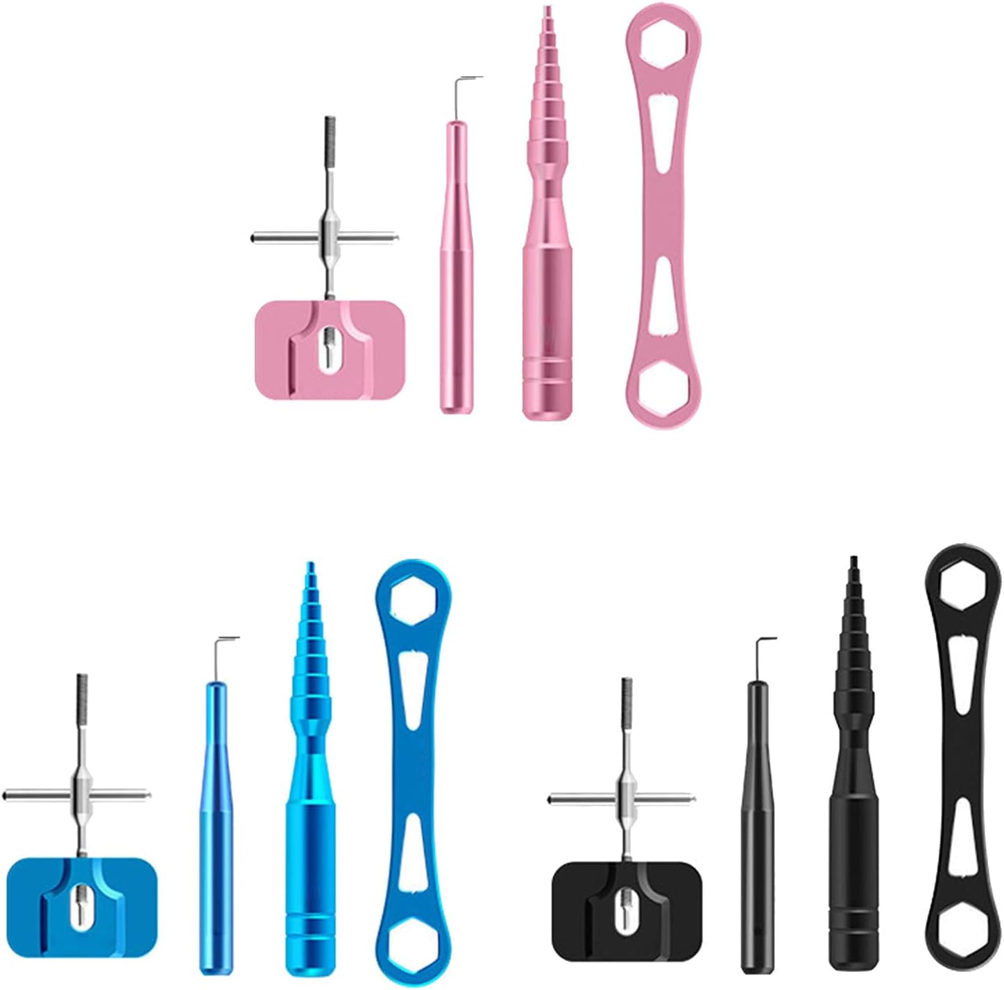 Reel Ball Bearing Maintenance Reel Bearing Pin Remover Spool Disassembling Wrench Set Baitcasting Maintenance Tool