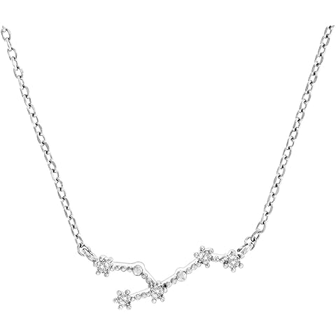 PAVOI 14K Gold Plated Astrology Constellation Horoscope Zodiac Necklace 16-18