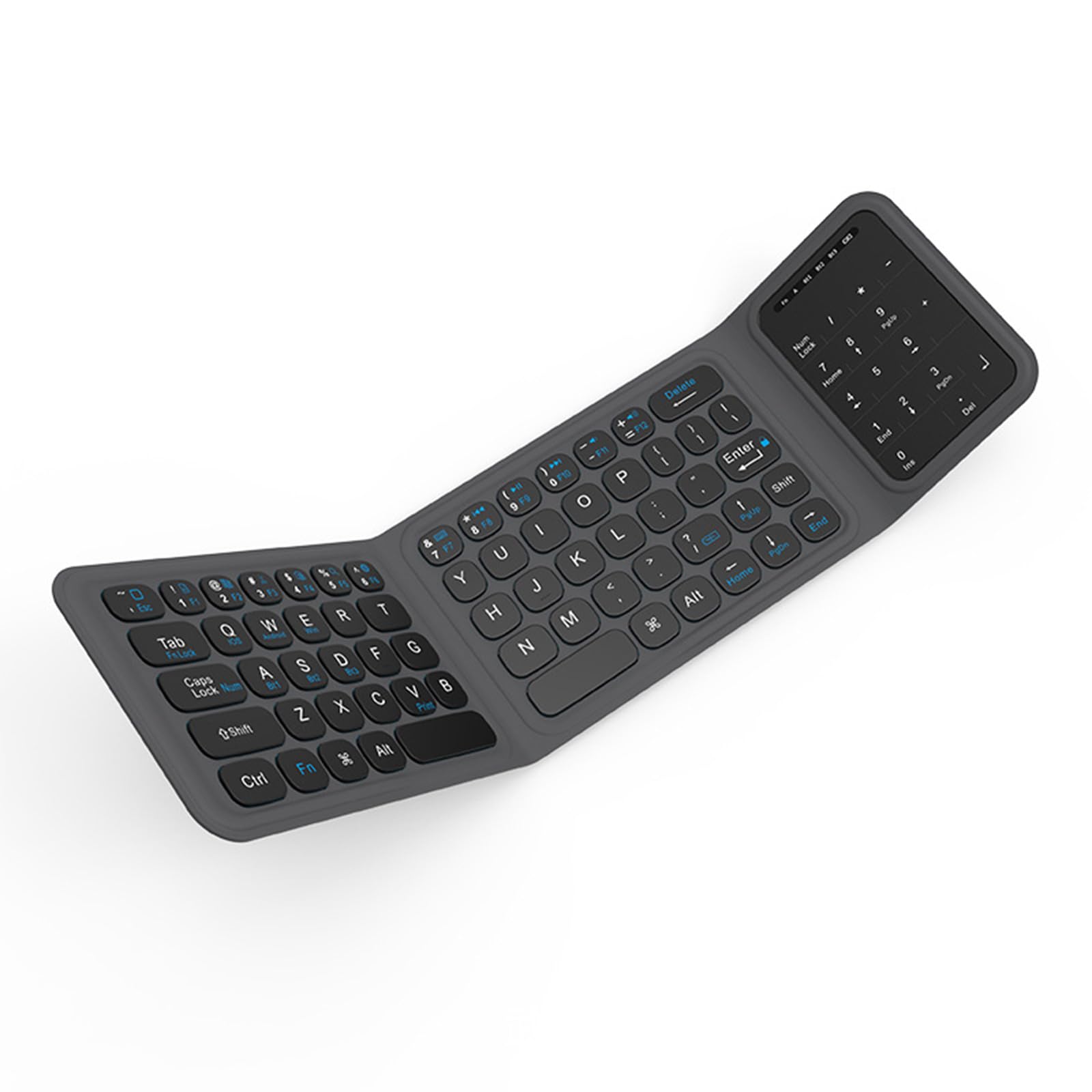 Teclado inalámbrico Bluetooth plegable y portátil para viajes 8