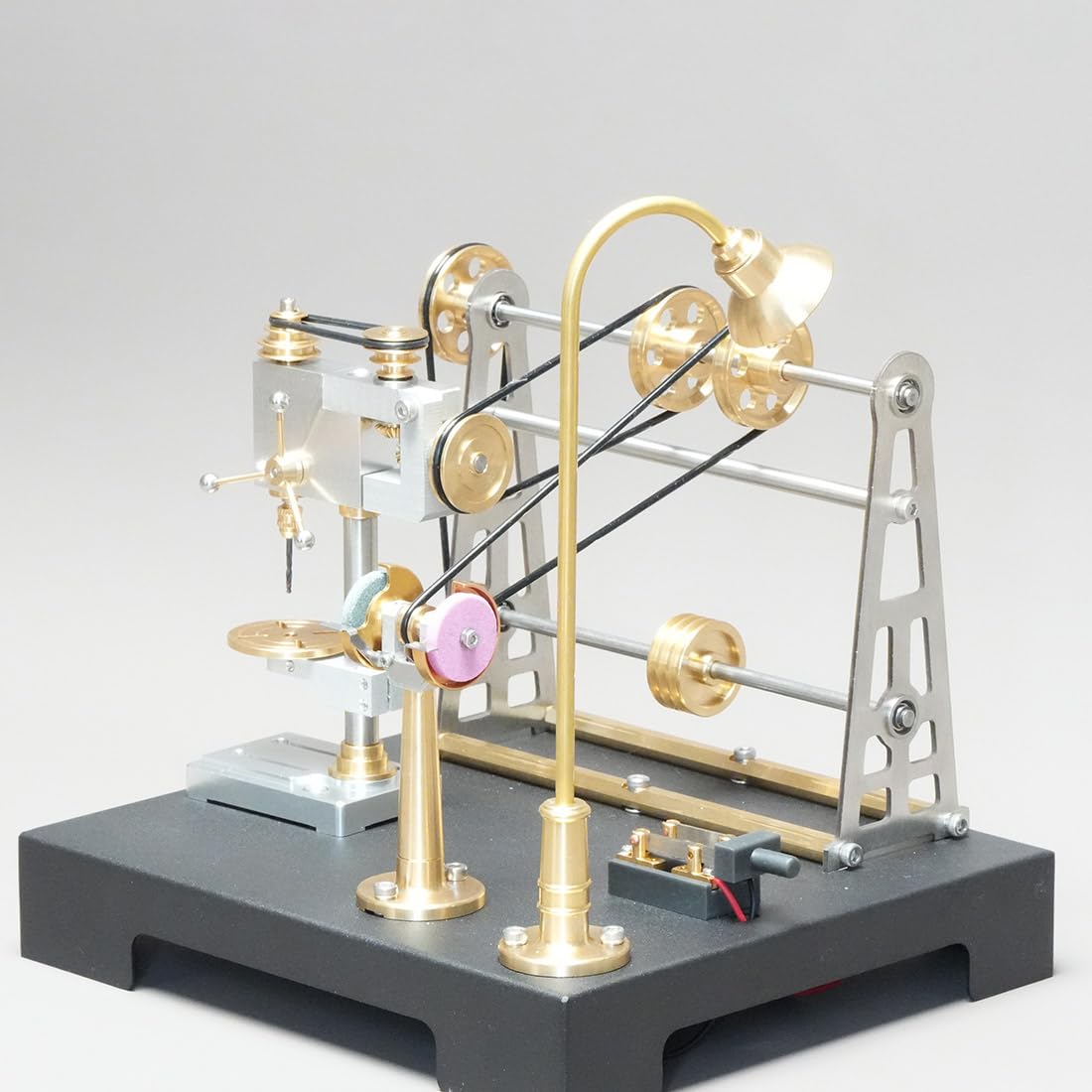 ExploTex RETROL GF-01 48+teiliger DIY-Miniatur-Werkstattmodellbausatz, Funktionierendes Mechanisches Getriebesystem, Steampunk-Werkstattmodell Für SE-01/02/03 Und Andere Dampfmaschinenmodelle