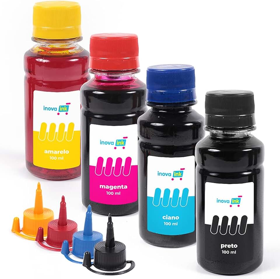 Kit 4 Tintas Para Brother DCP-T220 100ml Inova Ink