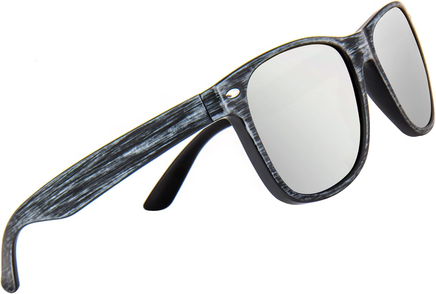 MAXJULI Polarized Sunglasses for Big Heads Men Women,UV 400 Protection Wood Grain Sun Glasses 8809 - Image 4