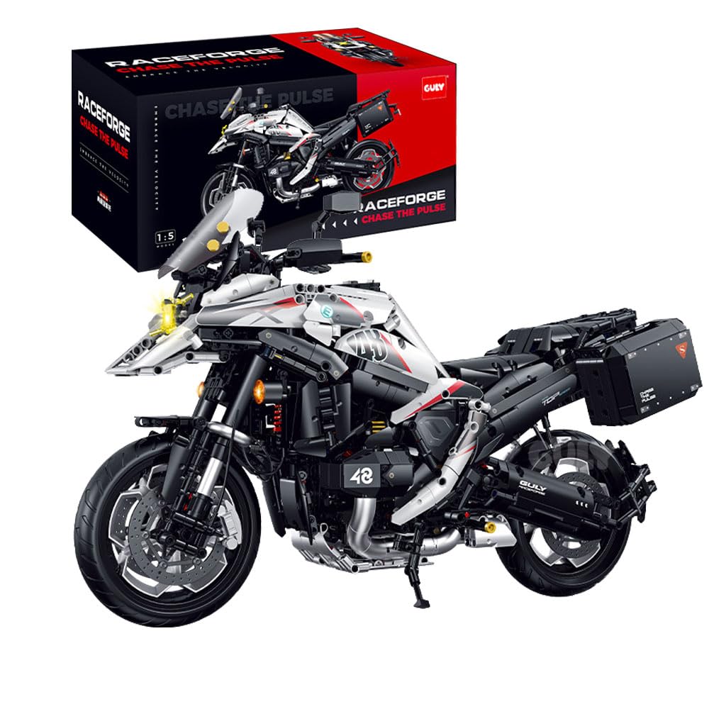 DOYAY Technik Motorrad 1: 5 für R 1300 GS Supermotorrad, G-60548 Technik Motorrad ModeII Bausatz, 2489 TeiIe, für R1300 GS (Originalverpack)