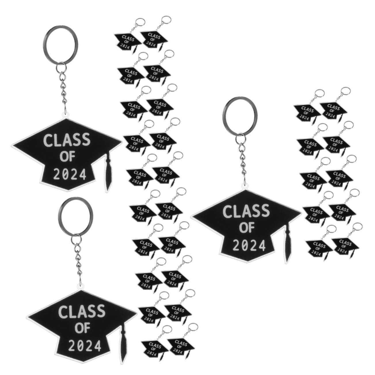 33piezas Llavero De Graduación De Diseño Creativo y Práctico Para Fiestas De Graduación Accesorios Para Estudiantes Memorables y Decoración De Llaves