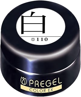 PRIGEL 假指甲 彩色EX 白110 彩色凝胶 适用UV/LED