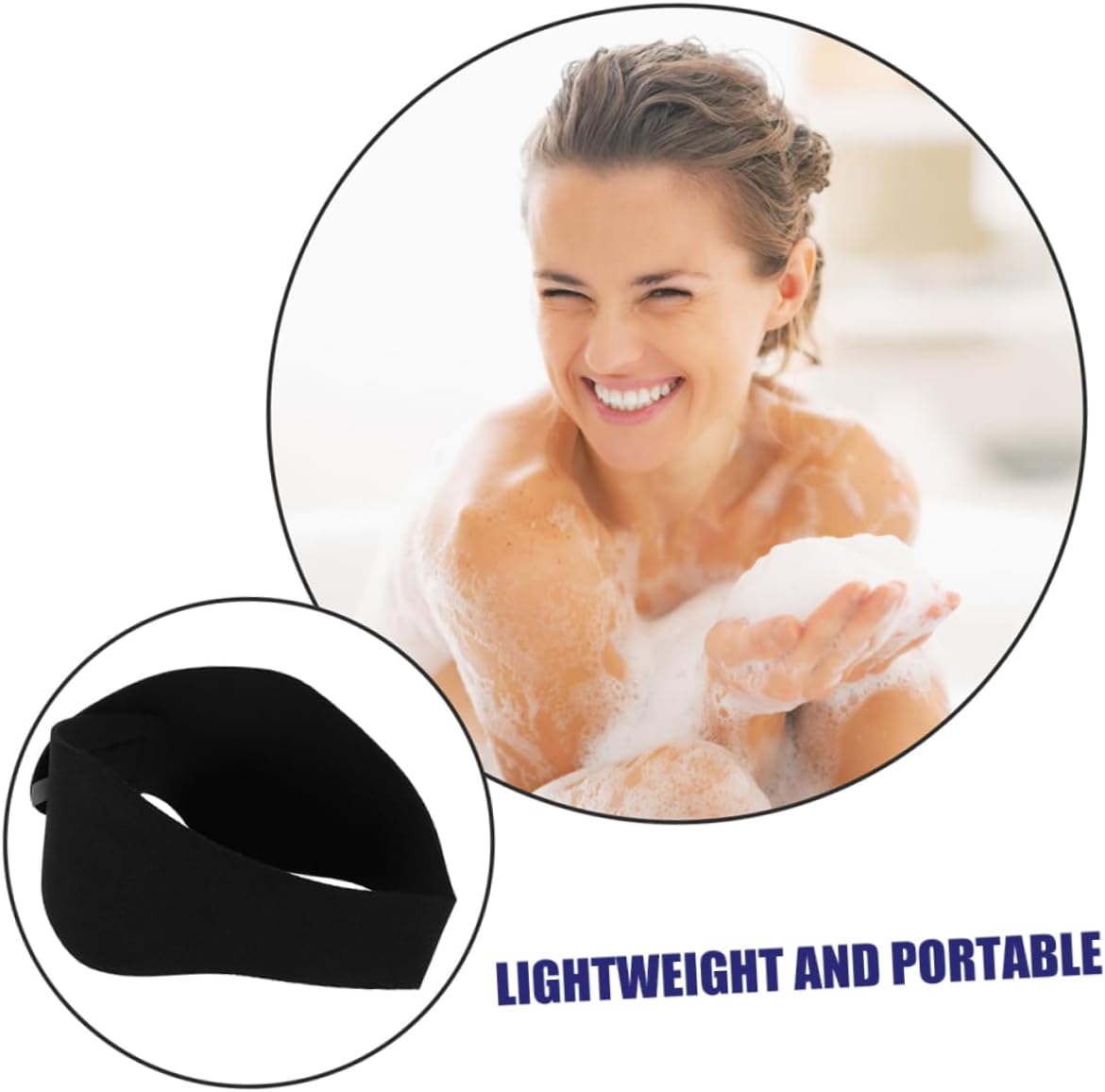 KOMBIUDA 2pcs Ear Headband for Swimmers Lightweight for Swimming Yoga and for Ear Plugs