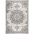 Nicole Miller New York Patio Country Azalea Transitional Medallion Indoor/Outdoor Area Rug, Grey/Black, 3'11"x5'2"