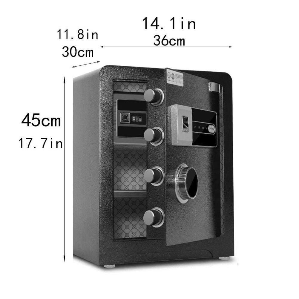 Caja Fuerte de Alta Seguridad, Caja Fuerte Comercial, contraseña del antirrobo electrónico de Huellas Dactilares de 3 Capas Dentro del gabinete 30 45 cm