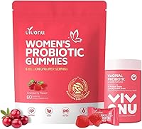 Vista 1 de VivoNu Gomitas probióticas para mujer, gomitas de equilibrio femenino, gomitas prebióticas Mezcla de prebióticos y probióticos Lactobacillus