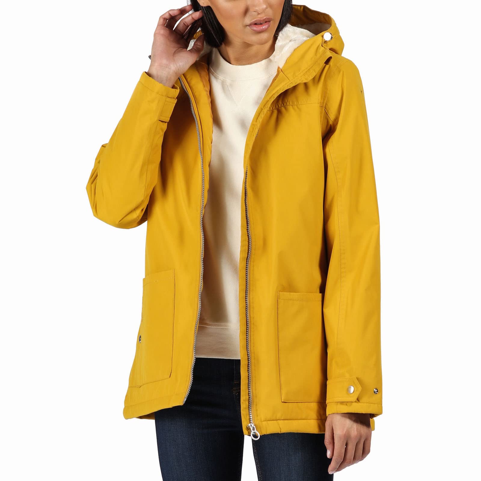 Regatta Bergonia II Waterproof Taped Seams Insulated Hooded Jacket - Mustard Seed, 12