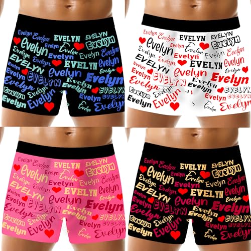 Custom Boxers, Personalized Underwear for Him, Funny Mens Face Boxer Briefs2