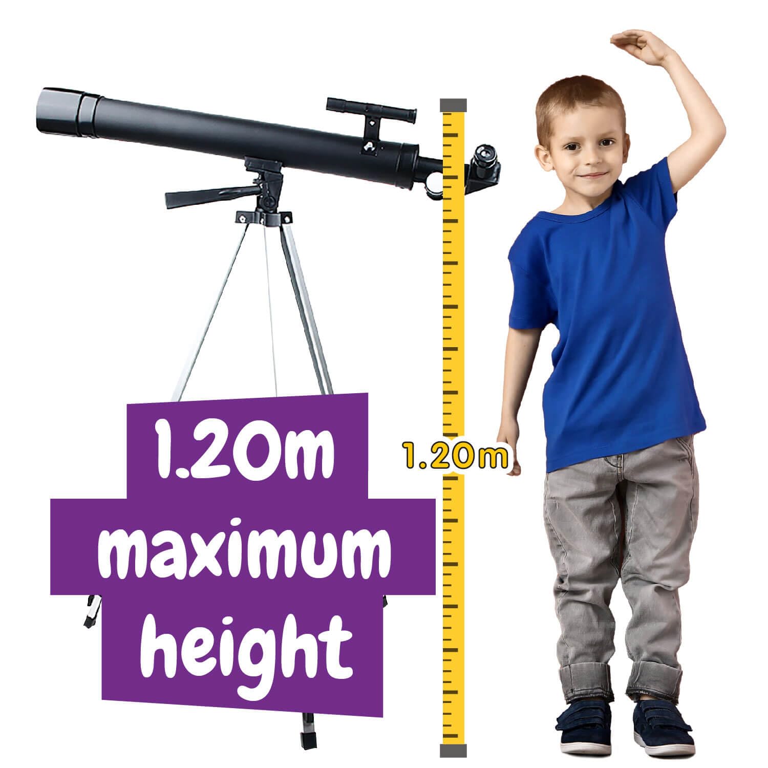 Science4you Télescope Astronomique Lunaire pour Enfant - Kit Scientifique avec Télescope, Jouet pour Garçon et Fille avec Lunette Astronomique, Kit Éducatif de Sciences pour Enfants 7 8 9 10+ Ans