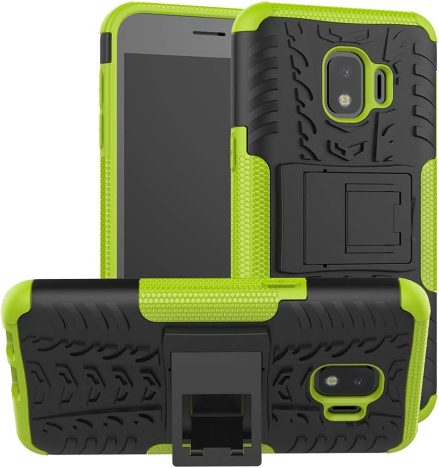 Yiakeng Samsung Galaxy J2 Core Case, Samsung J2 Shine,Galaxy j2 Dash,Samsung j2 Pure Case, Dual Layer Shockproof Slim Protective with Kickstand Phone Cases Cover Samsung Galaxy J2 Core (Green)