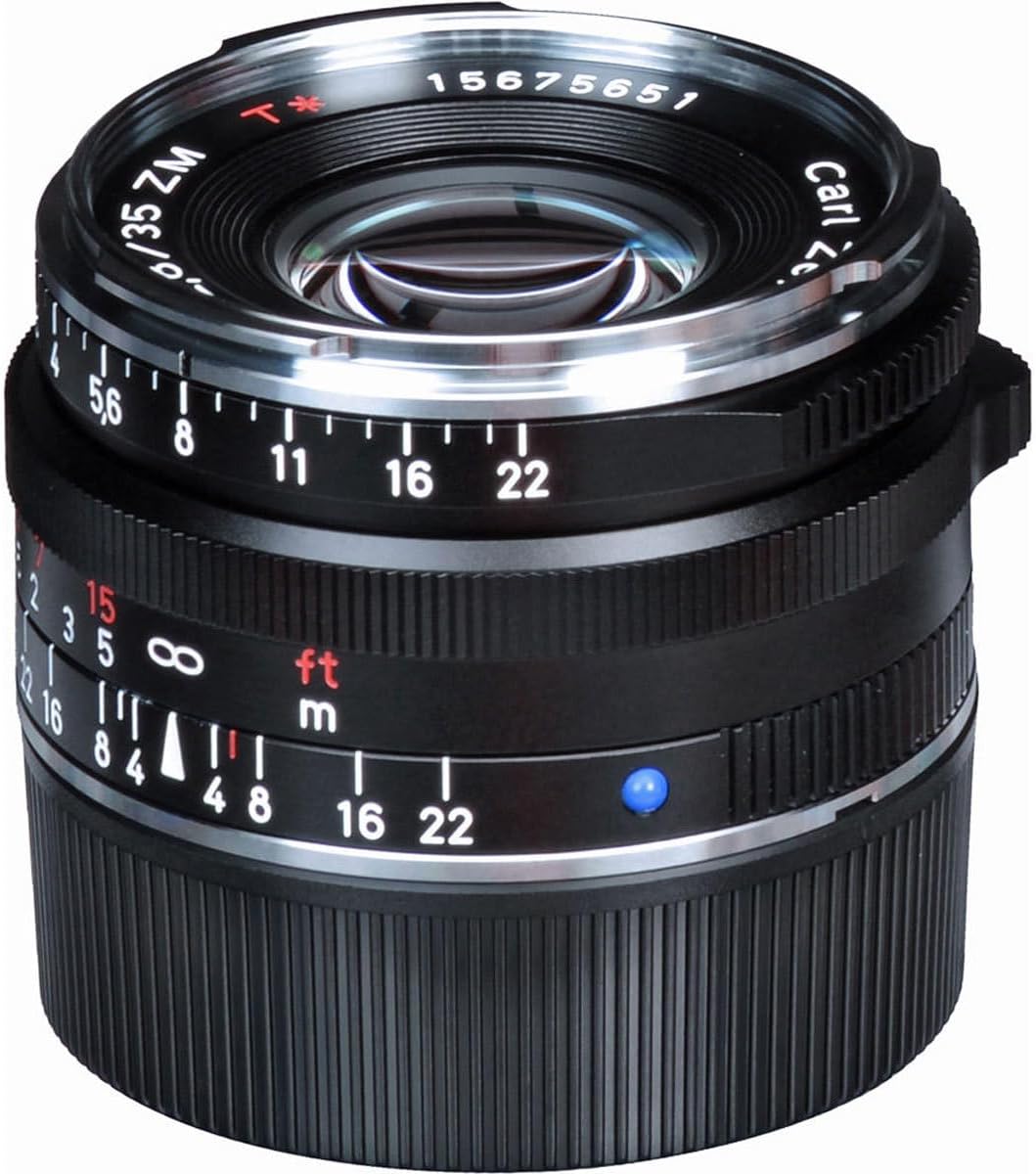 ZEISS Ikon C Biogon T* ZM 2.8/35 Wide-Angle Camera Lens for Leica M-Mount Rangefinder Cameras, Black