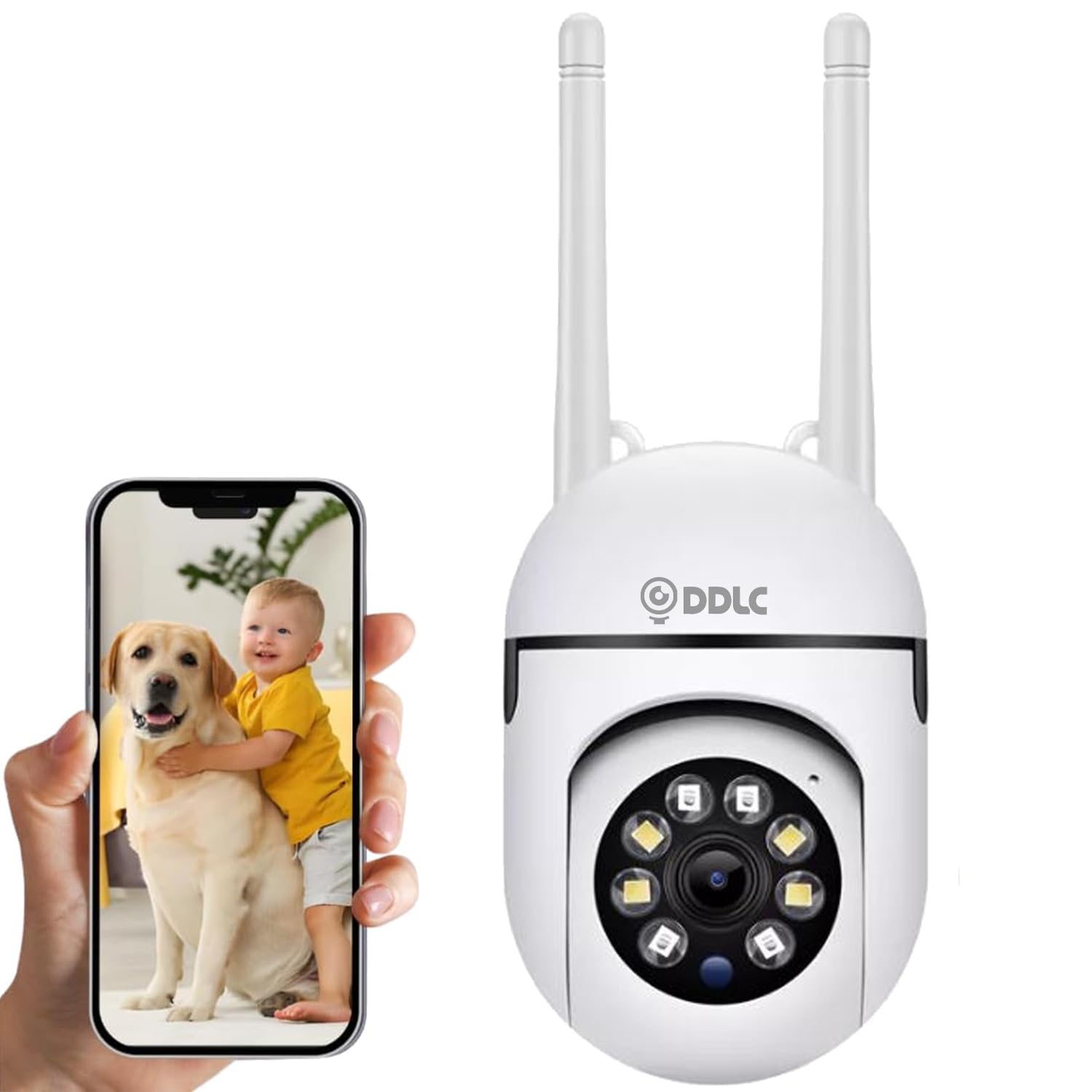 DDLC 4MP Wireless PTZ Security Camera for Home Outdoor | Dual Antenna | 360° Pan Tilt | Night Vision | Two-Way Audio | Motion Detection | WiFi CCTV Camera with Mobile App V380 Pro (Mini PTZ)-picture-19