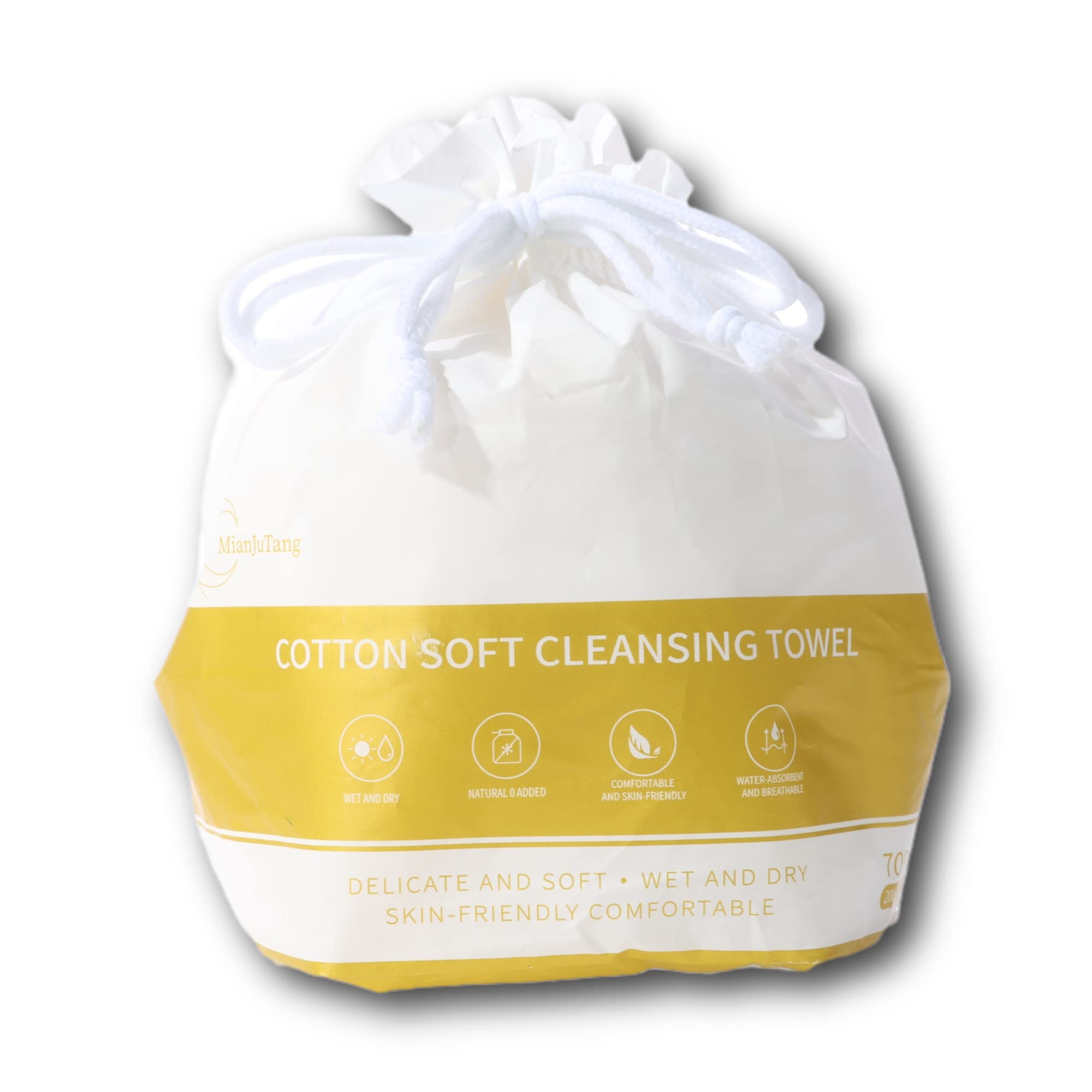 Disposable Face Towel,MianJuTang Biodegradable Facial Tissue, Suitable for sensitive skin and used as Cleansing Towelettes,baby care ,Oversize(20*30)