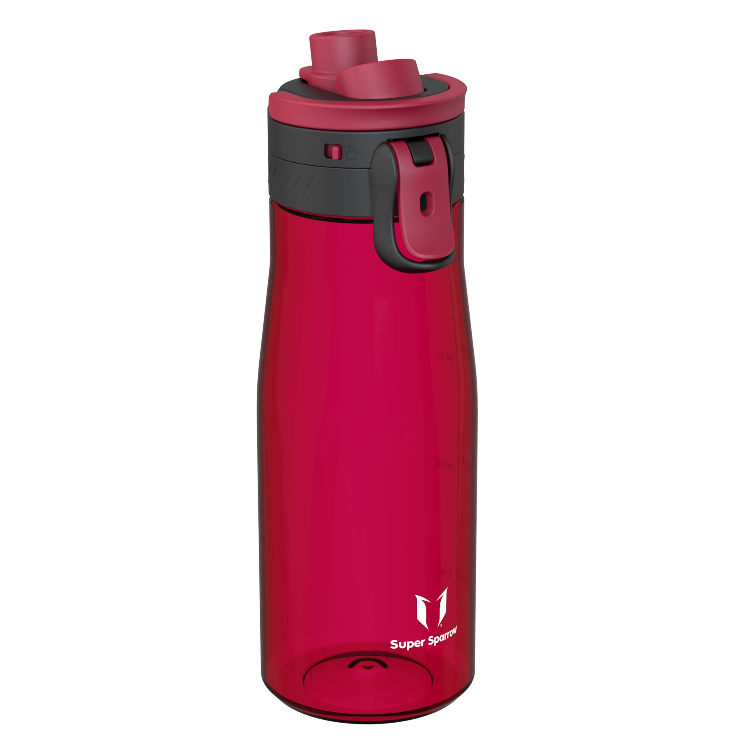 Super Sparrow Water Bottle 1000ml - One-Tap TouchGulp Bottle - Non-Toxic BPA Free - Lightweight & Sustainable Tritan Water Bottles for Sports, Travel, Outdoors