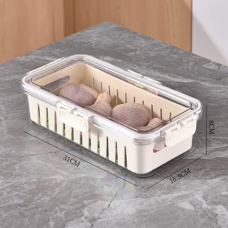 Amazon.com: NEEMAY Refrigerator Organizer Box, Food Storage Container ...