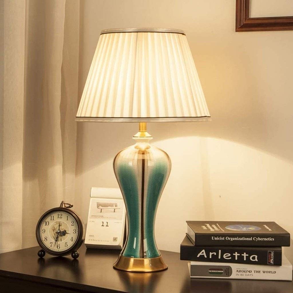 Lampa stołowa LED Klasyczna Wiejska Tradycyjna Przejściowa Do Sypialni Salonu Biura Wielokolorowa