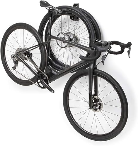 Miniatura 5 de Feedback Sports Velo Poste de pared, estante de almacenamiento para bicicletas, almacenamiento de ruedas de bicicleta, soporte de bicicleta de