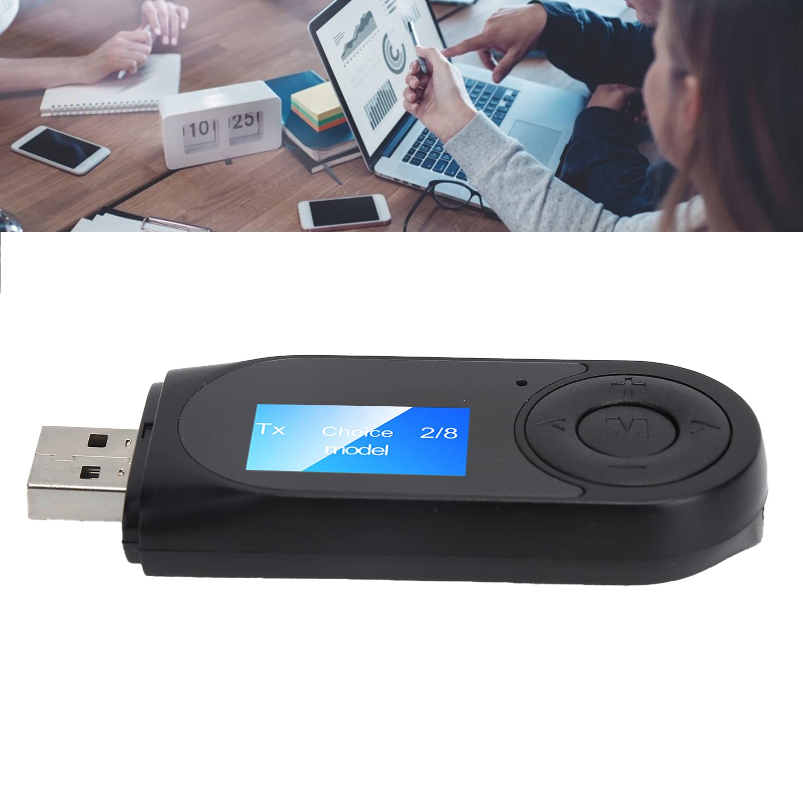 USB Bluetooth 5.0 Adapter – 3-in-1 Zender én Ontvanger, Met 2x 3,5 Mm Kabel, Ideaal Voor Tv, Pc, Auto En Headset!