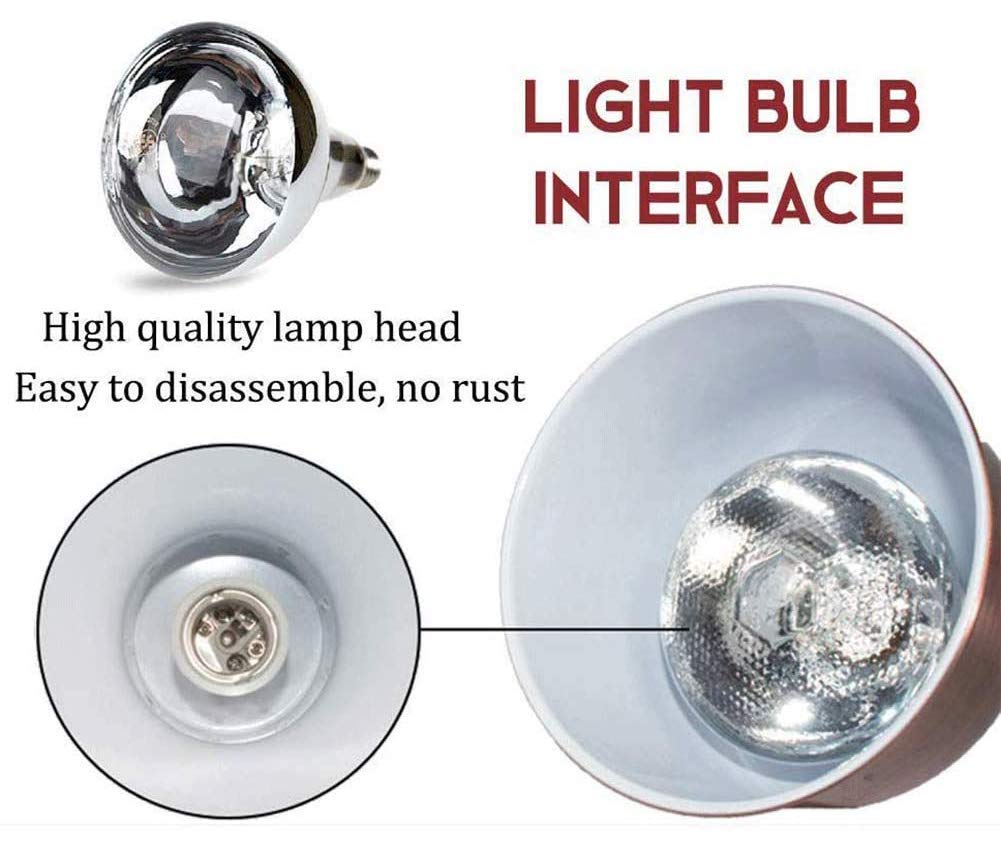 Lampada di Calore Alimentare in Acciaio Inossidabile Commerciale, Lampada per Scaldavivande Buffet Forniture per Ristoranti Attrezzatura da Cucina, 220V / 250W
