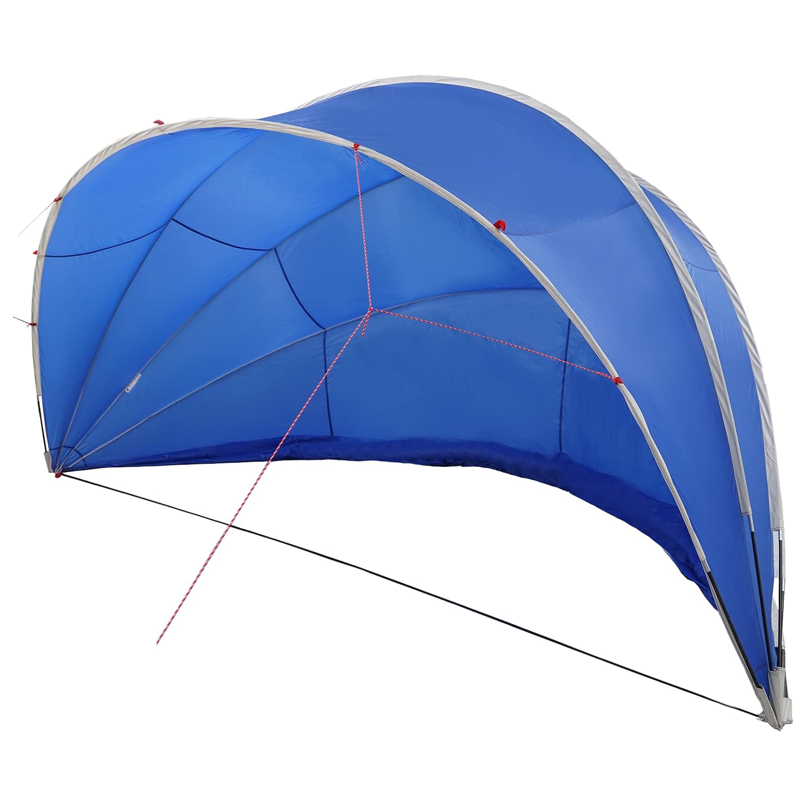 Dôme de piscine pliable vert 546 x 516 x 250 cm avec tendeurs pour réduire les pertes de chaleur et sac de transport, protection de piscine résistante aux UV