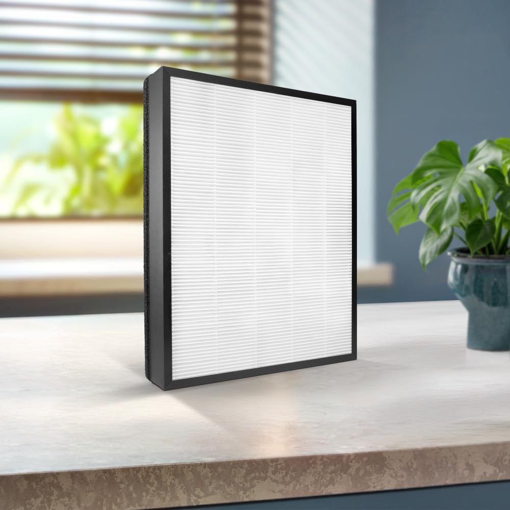 Philips Filtre de Remplacement Original pour Purificateur d'Air Séries 2000i et 3000i AC2887/AC2889, AC2892, AC3829, HEPA NanoProtect, Durée de Vie 24 Mois, Noir/Blanc (FY2422/30)