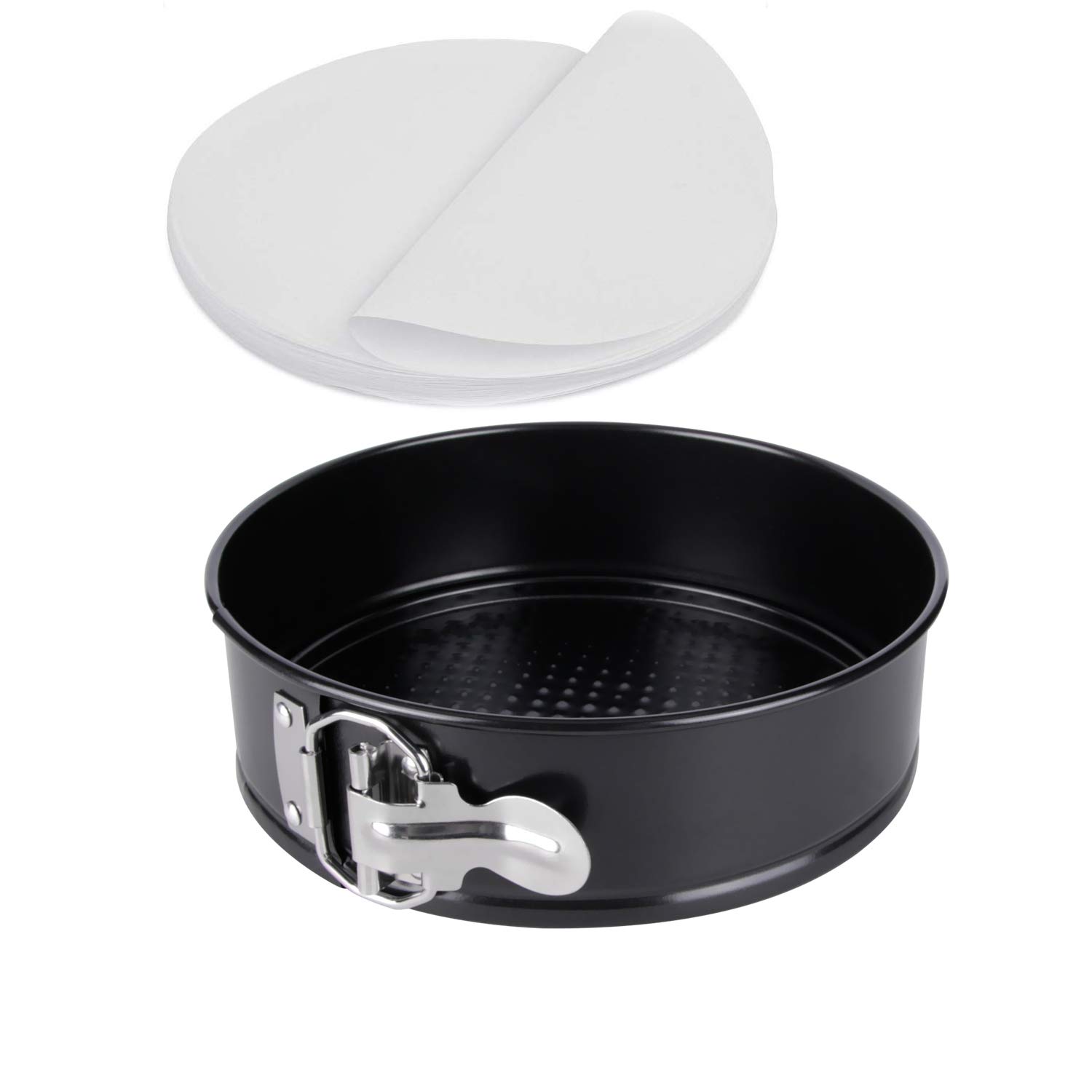 Set Teglie Per Cheesecake Antiaderenti 4 Pezzi - 10, 16, 23 E 25 Cm, Acciaio Al Carbonio, Fondo Rimovibile, A Prova Di Perdite, Stampo Con Chiusura Rapida