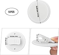 Vista 2 de 6 clips de cortina de ducha autoadhesivos para cortina de ducha, clip de peso, arreglar cortinas de ducha y cortinas