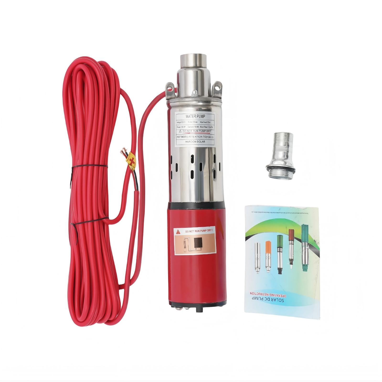 Amazon.co.jp: Deep Well 水中ポンプ DC 12V 250W 電気ソーラーパワー