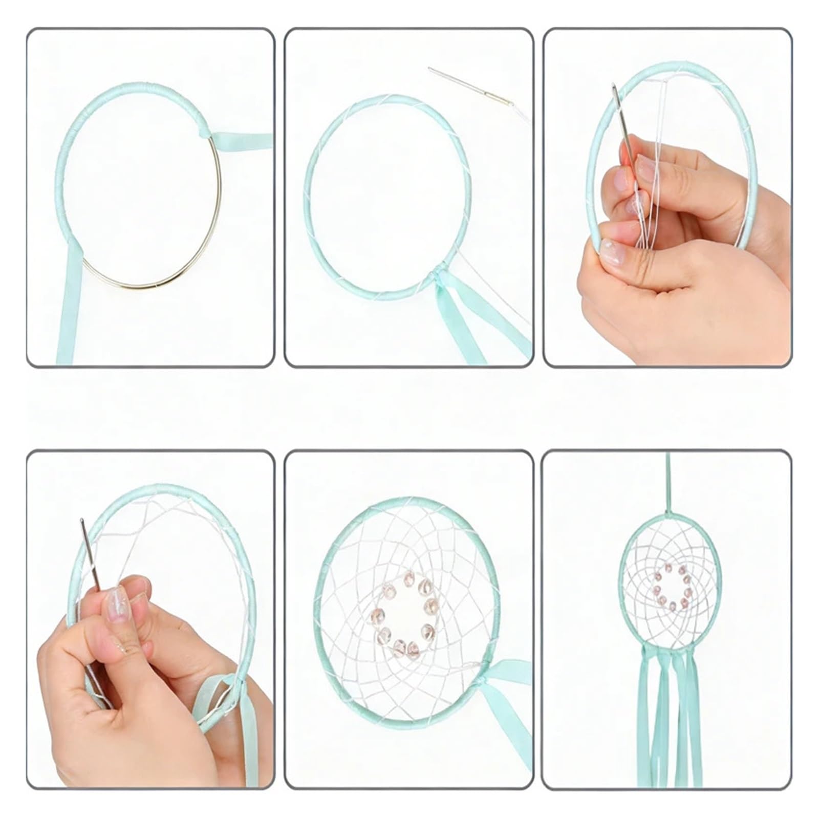 dream catcher ringe 2–20 Stück Traumfänger-Kreolen in verschiedenen Größen