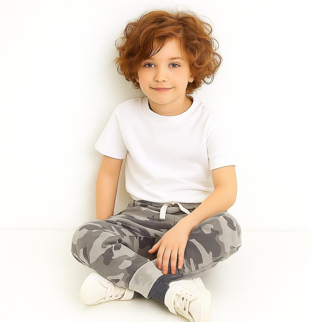 Boys Pants, Toddler 3 Pack Drawstring Elastic Sweatpants Cartoon Active Joggers - Image 3