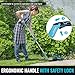 DURATECH Cordless Hedge Trimmer, 7.2V 3-in-1 Handheld Electric Grass Trimmer & Hedge Shears with 50