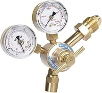Vista 2 de Argon CO2 Mig Tig Regulador Medidor de flujo Soldador de gas CGA580 314AH-AR