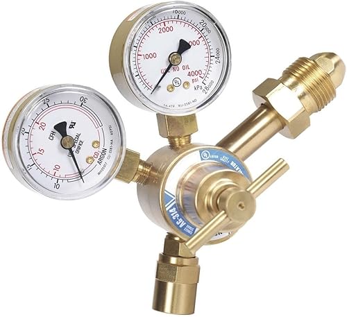 Miniatura 2 de STARTECHWELD Argon CO2 Mig Tig Regulador Medidor de flujo Soldador de gas CGA580 314AH-AR