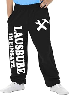 Spaß kostet Kinder Jogginghose LAUSBUBE im Einsatz Größe 92-164