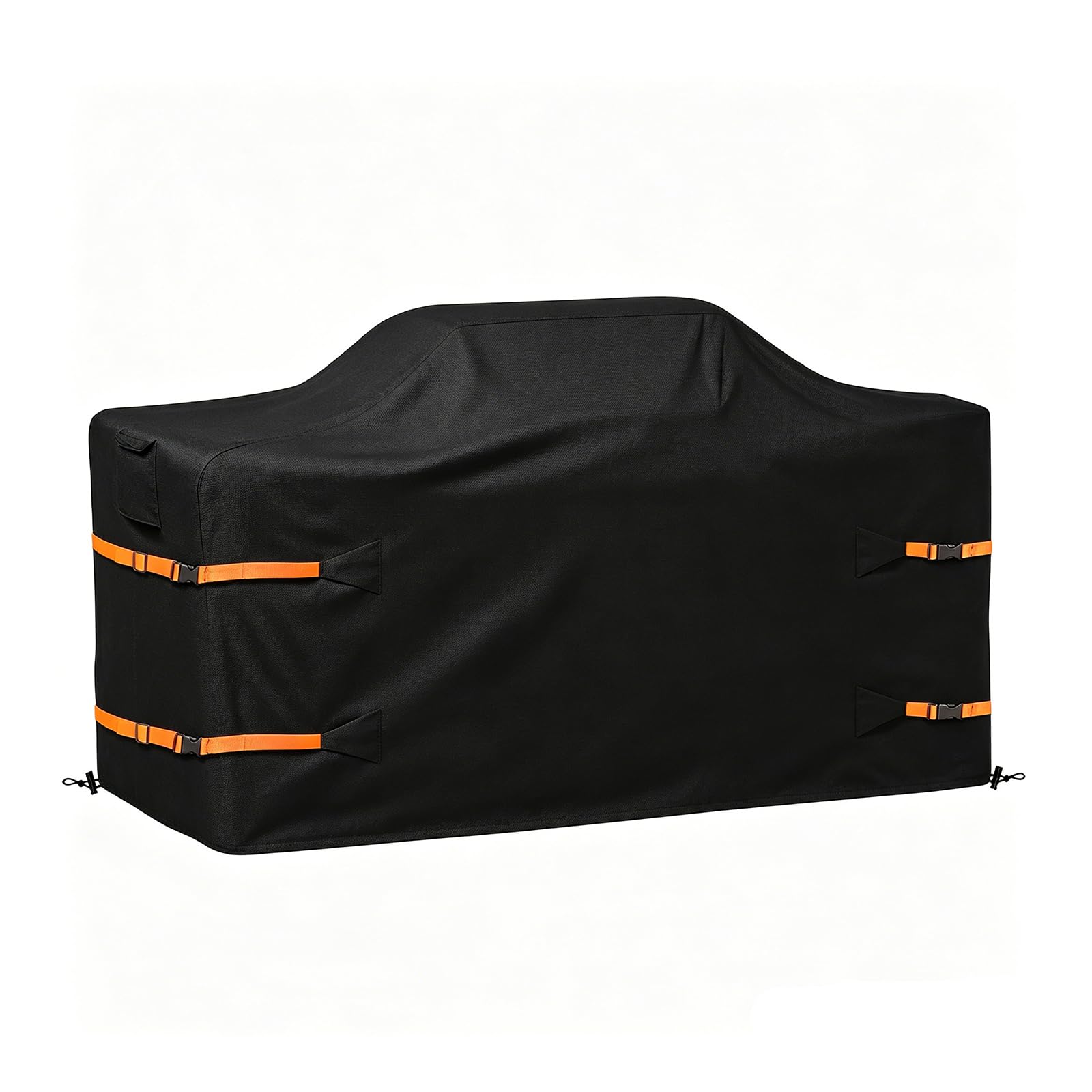 YZNKLXF 86 in Island Grill Cover,86 Inch Island BBQ Grill Head Cover, 600D Oxford Cloth Heavy Duty Waterproof Outdoor Grill Cover,Black