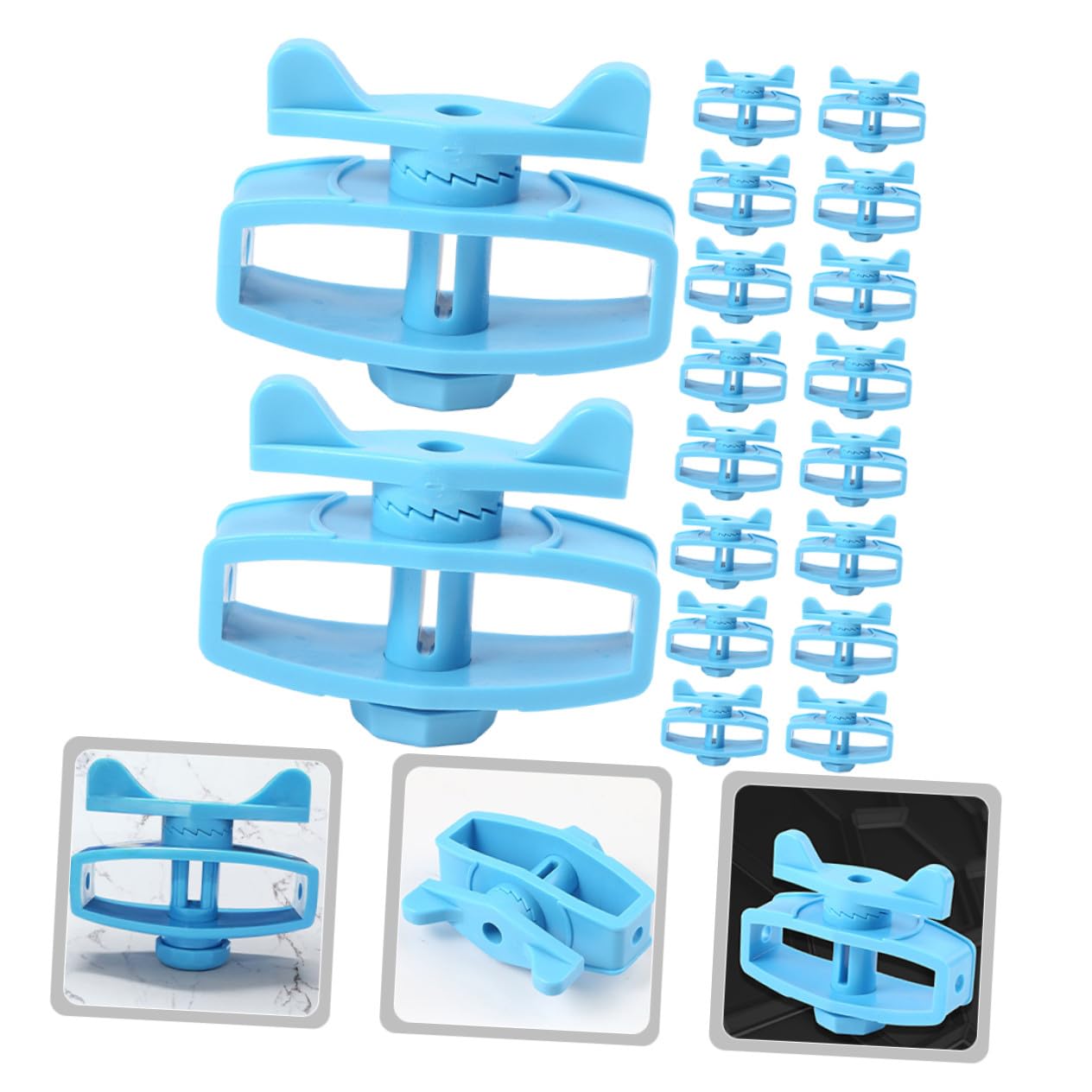 Tendifilo per Recinzione Elettrica 24 Pezzi in Plastica Blu