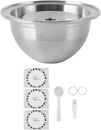 Cápsula de café reutilizable para Vertuoplus Plus Vertuoline GCA1 Delonghi ENV 135, 2.3 x 2.3 x 1.2 pulgadas, cápsula de café recargable de acero