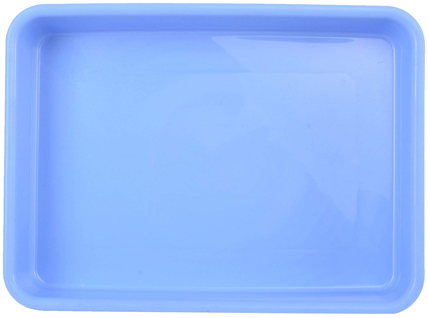NETXE Unbreakable Multipurpose Plastic Organizer, Rectangle Shape, Water Tray, Plastic tubs for Kitchen Utensils (Random Color) (40 * 28 * 8 CM, 1) 4