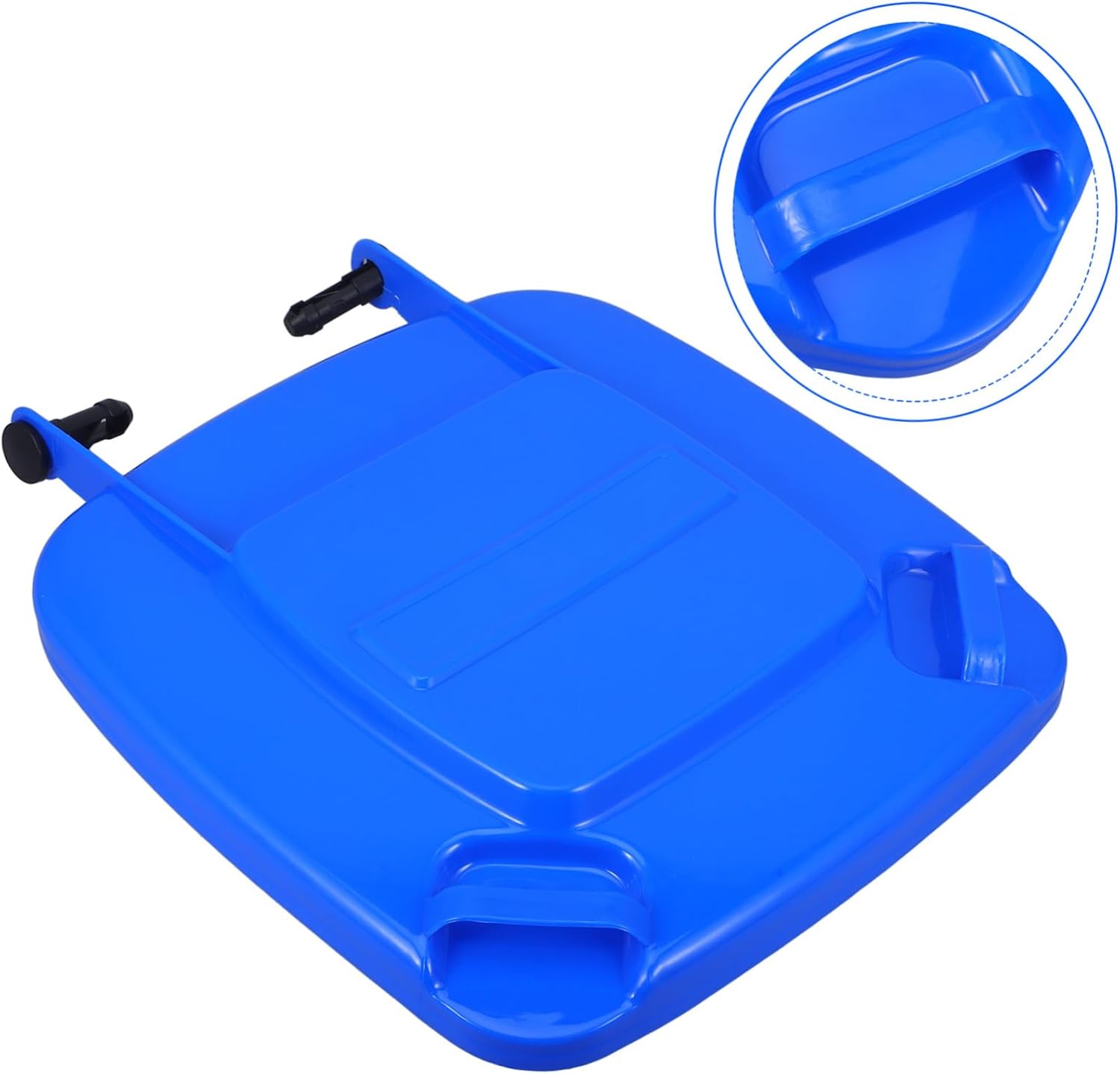 Replacement Recycling Bin Lid for 50L Large Outdoor Trash Cans Blue