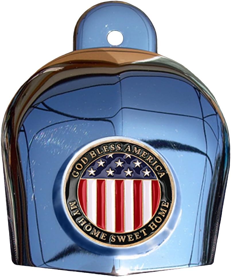 American Flag Harley Horn Cover Coin Mount Set…
