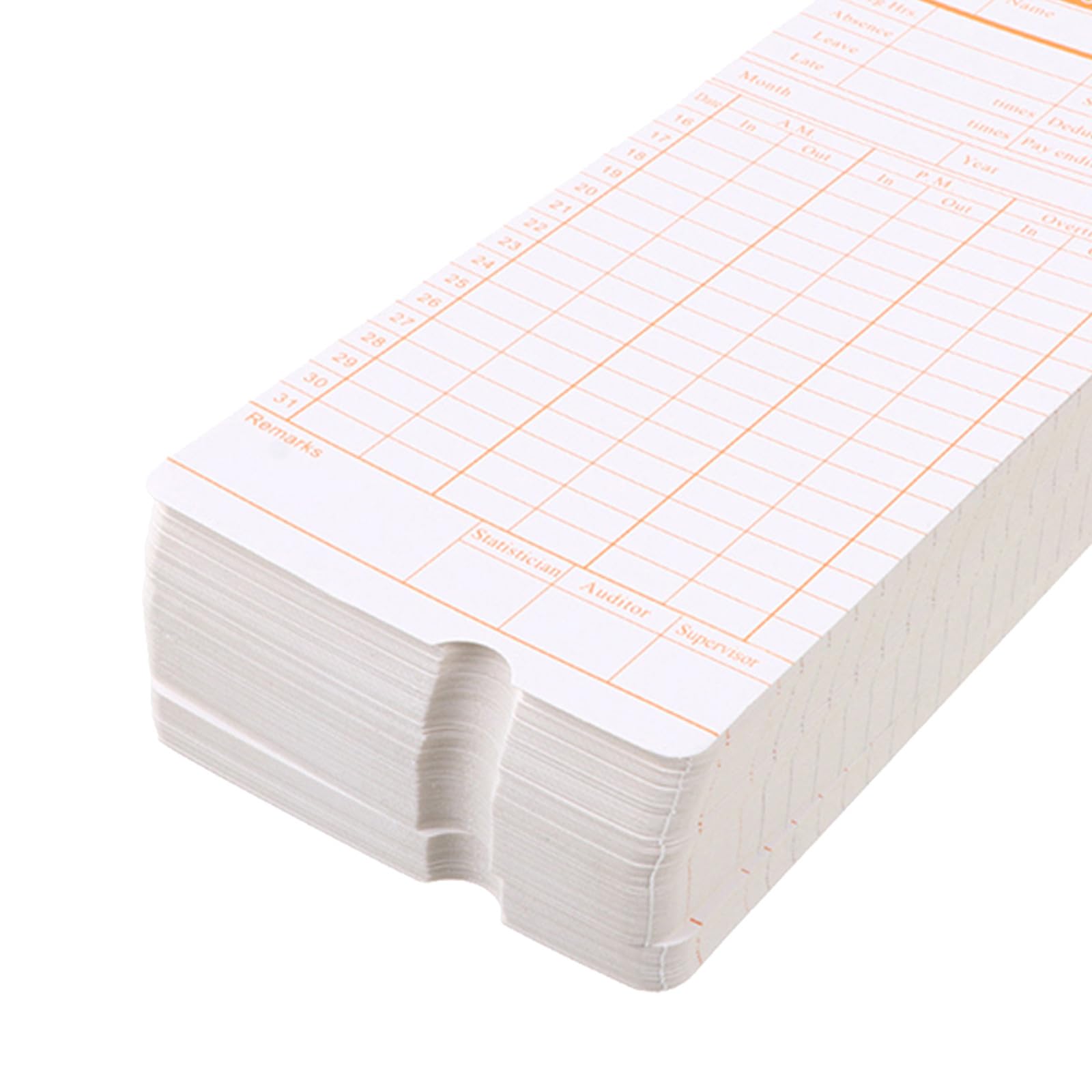 POPETPOP Cartellina di Carta per Registrazione Presenze Ufficio 200 Fogli in Cartone Resistente, Semplice e Pratica per Controllo Orari Dipendenti