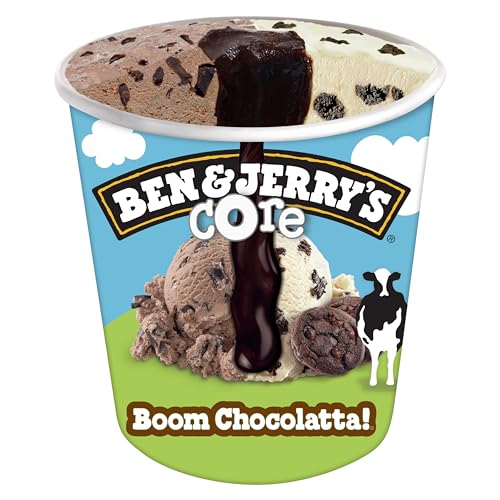 Ben & Jerry's Boom Chocolatta!™ Cookie Core Ice Cream Pint Non-GMO 16 oz