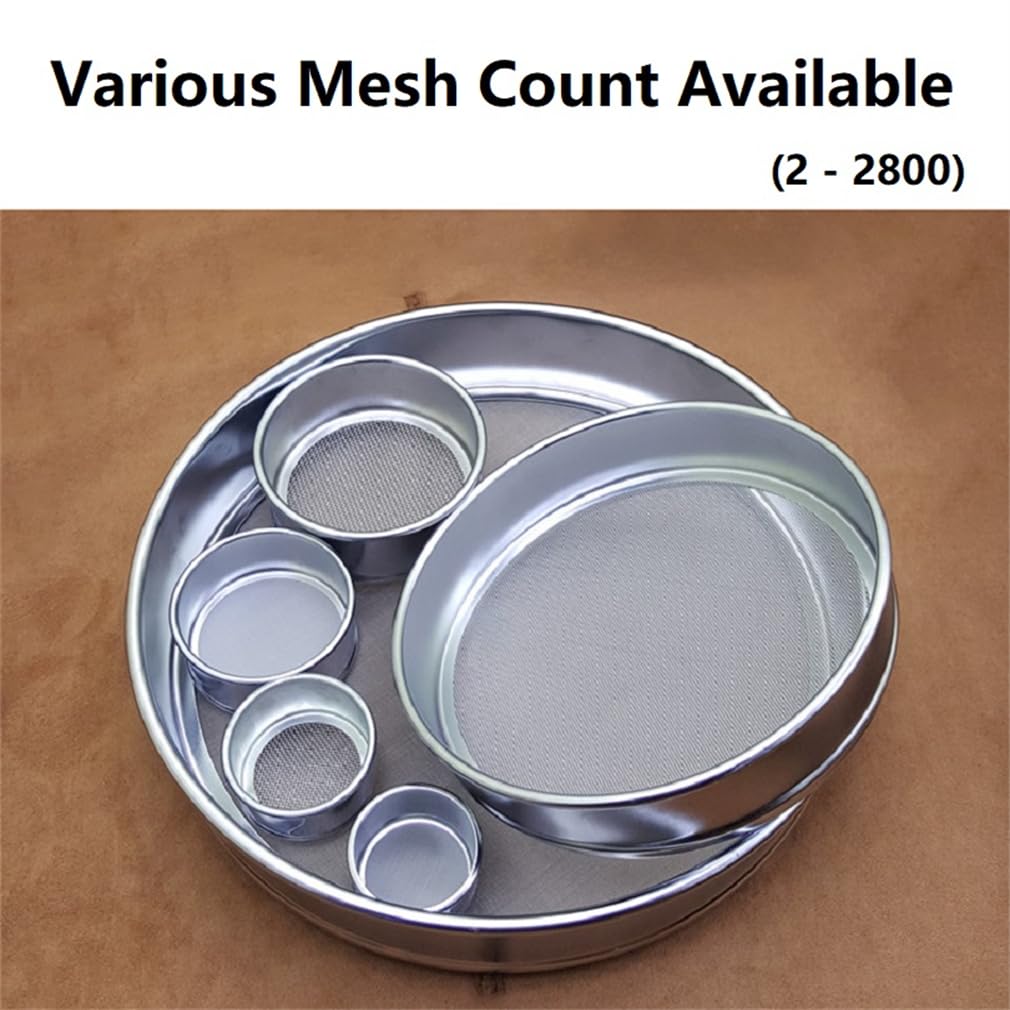 Integrated Lab Test Sieve Diameter 30cm 304 Stainless Steel Wire Mesh Filter Strainer Various Mesh Count (mesh Count 8)