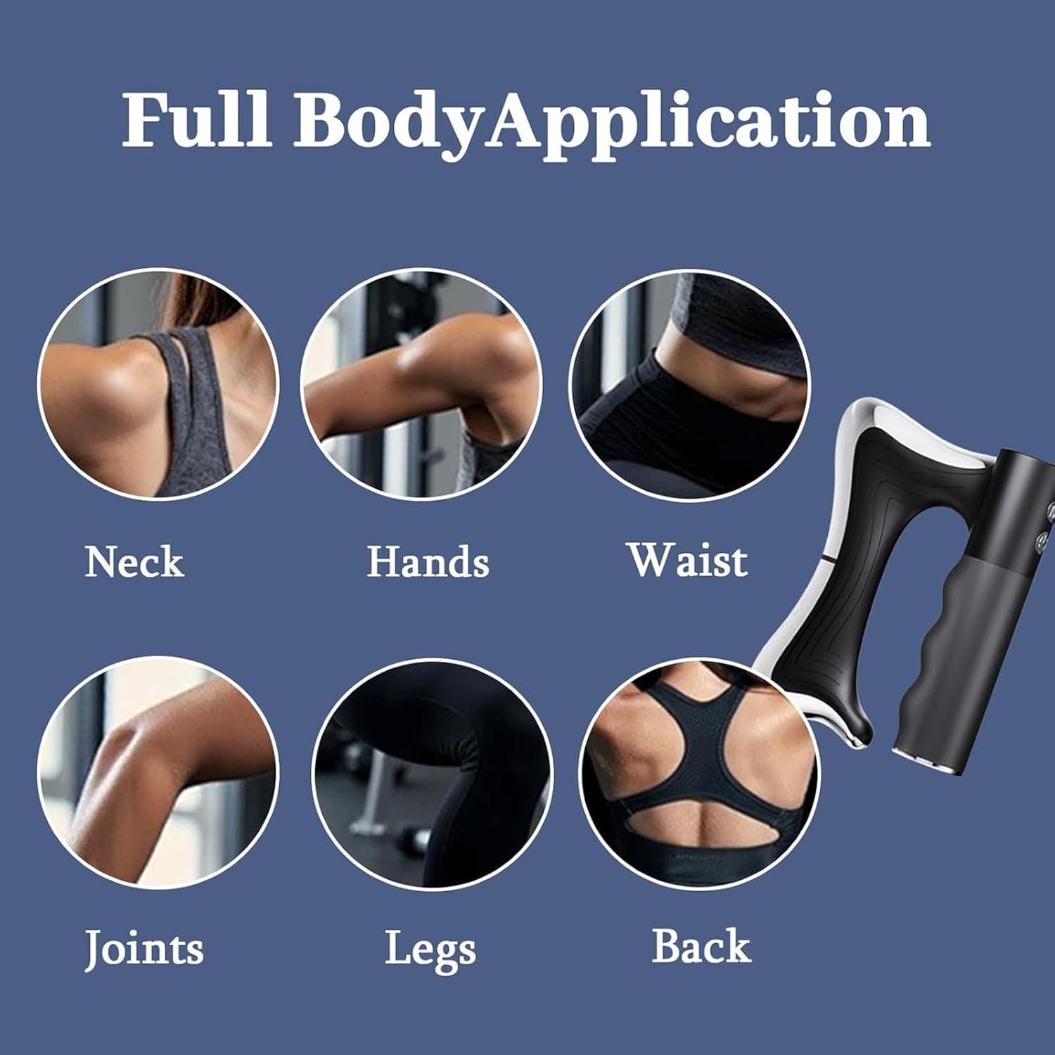 Muscle Relaxation Tool, Massage Scraper & Massager, Features Three Modes Levels, with Led Display, for Whole Body (Black) - Image 6