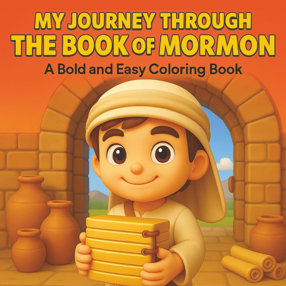 My Journey Through the Book of Mormon: A Bold and Easy Coloring Book: Scripture-Based Scenes in Cozy Manga Artwork for All Ages