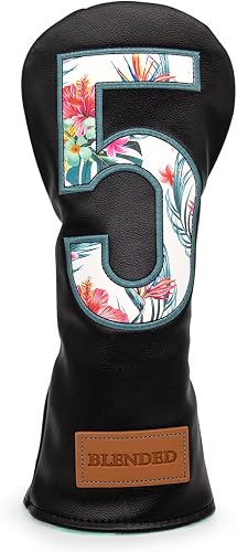 Golf Club Covers Black Putter Cover Driver Covers Fairway Wood Headcover Hybrid Covers 3 Wood Headcovers Leather Mallte Putter Cover Golf Headcover for All Brand